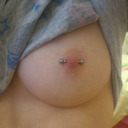 blog logo of Cute Girls With Pierced Nipples