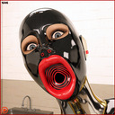 Rubber encased cumpuppet fucktoy, just add hypnosis and brainwas