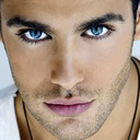 Straight Blue Eyed Passionate Man