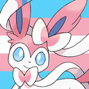 Mew transformed into Teacup Sylveon!